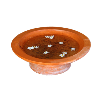 Vogelbad Terracotta